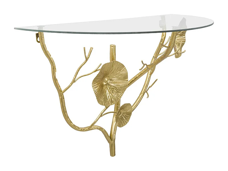 Estante Hoja 58, Oro, 60x30x40 cm, Kendra Home