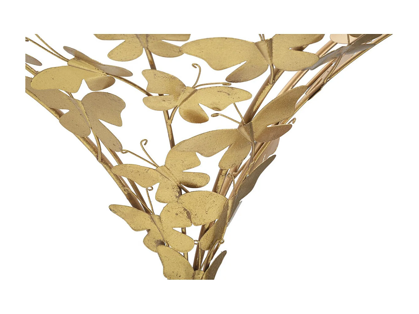 Regal Schmetterling 19, Gold, 44,5x24,5x34,5 cm, Kendra Home