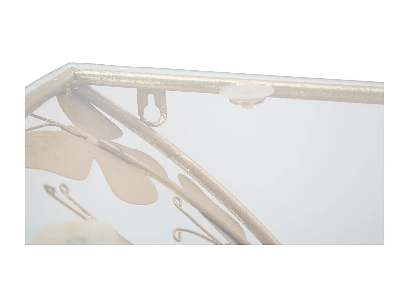 Regal Schmetterling 19, Gold, 44,5x24,5x34,5 cm, Kendra Home