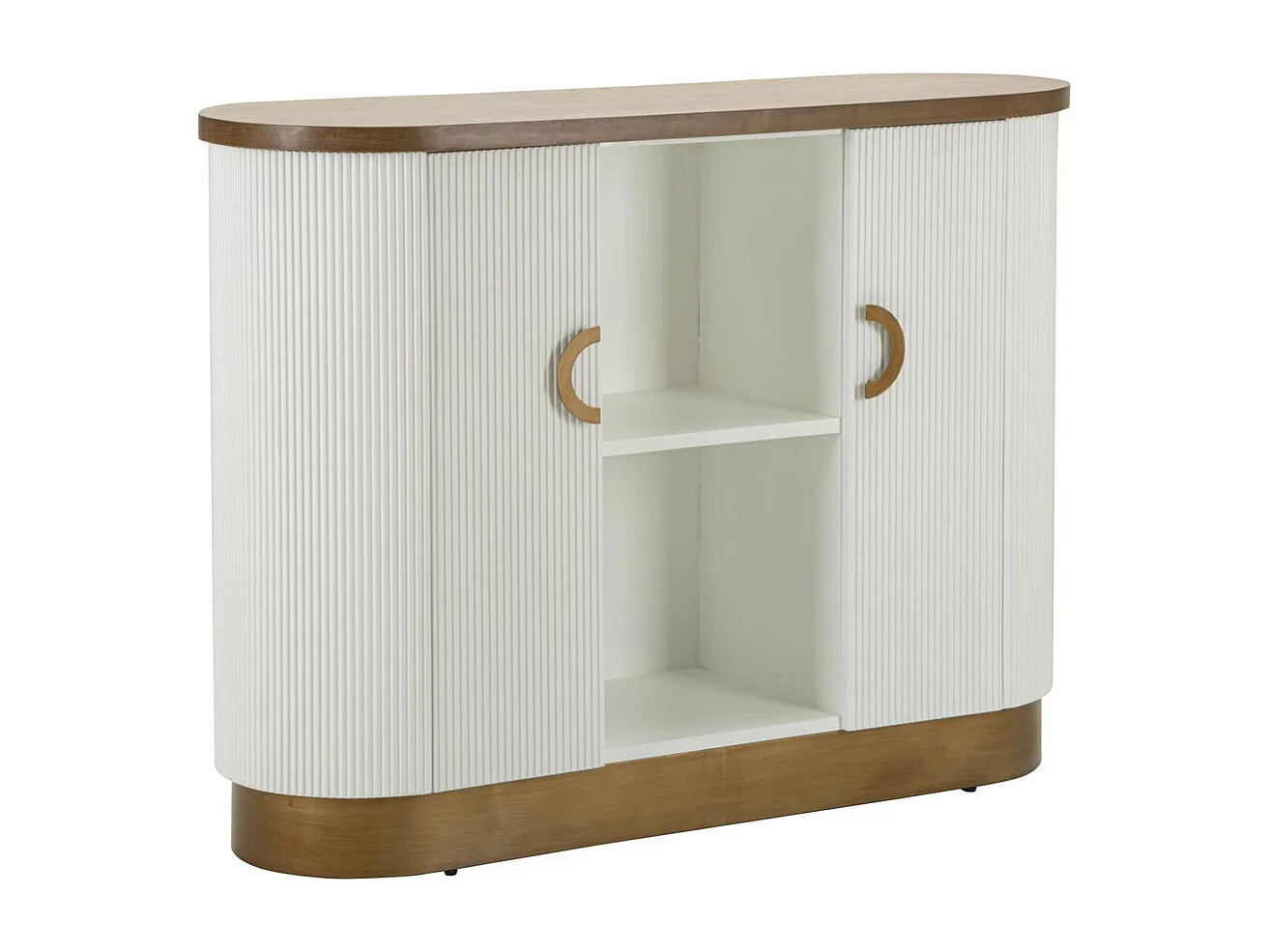 Buffet VKH27, Blanc, 121x41x90 cm, Kendra Home