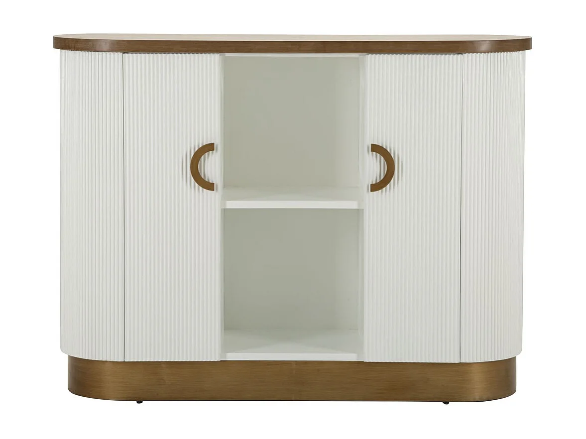 Buffet VKH27, Blanc, 121x41x90 cm, Kendra Home