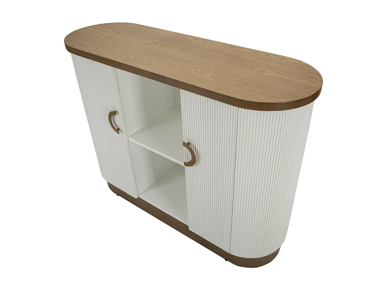 Buffet VKH27, Blanc, 121x41x90 cm, Kendra Home