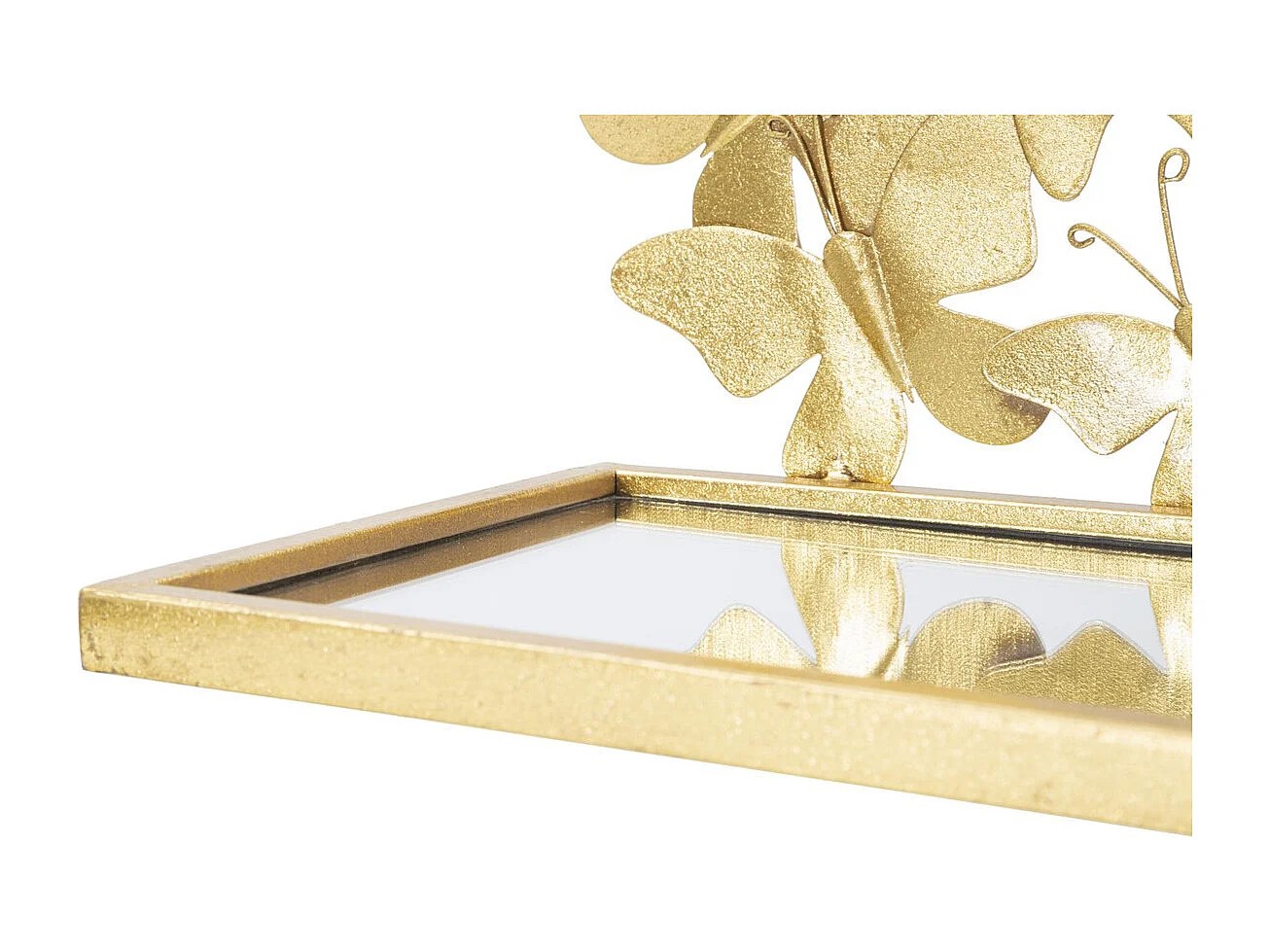 Estante Mariposa 18, Oro, 43x19,2x16,5 cm, Kendra Home