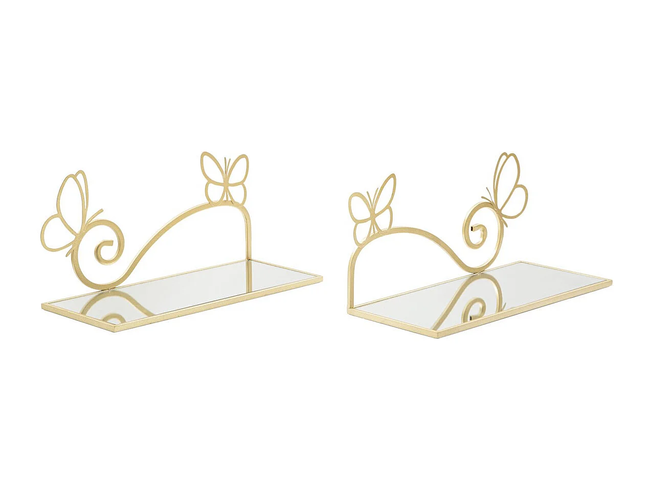 Estante VKH225, Oro, 41,5x18x21 cm, Kendra Home