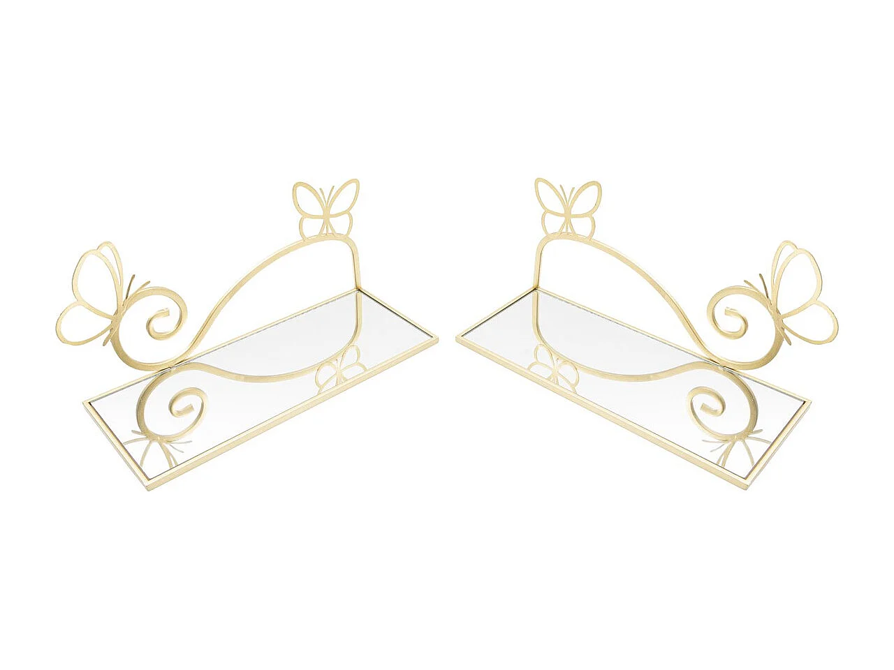 Estante VKH225, Oro, 41,5x18x21 cm, Kendra Home