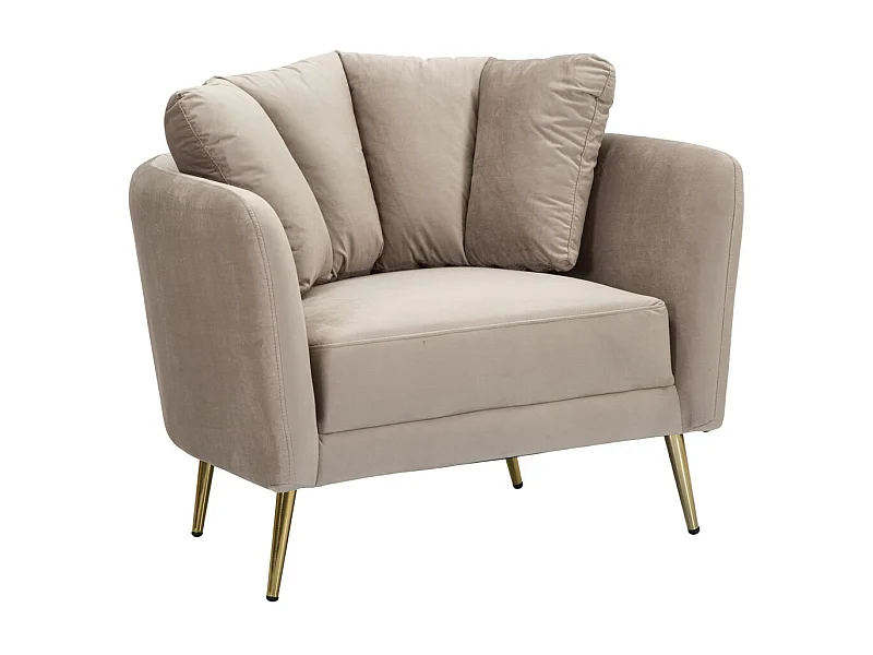 Fauteuil VKH325, Grijs, 88x77x74 cm, Kendra Home