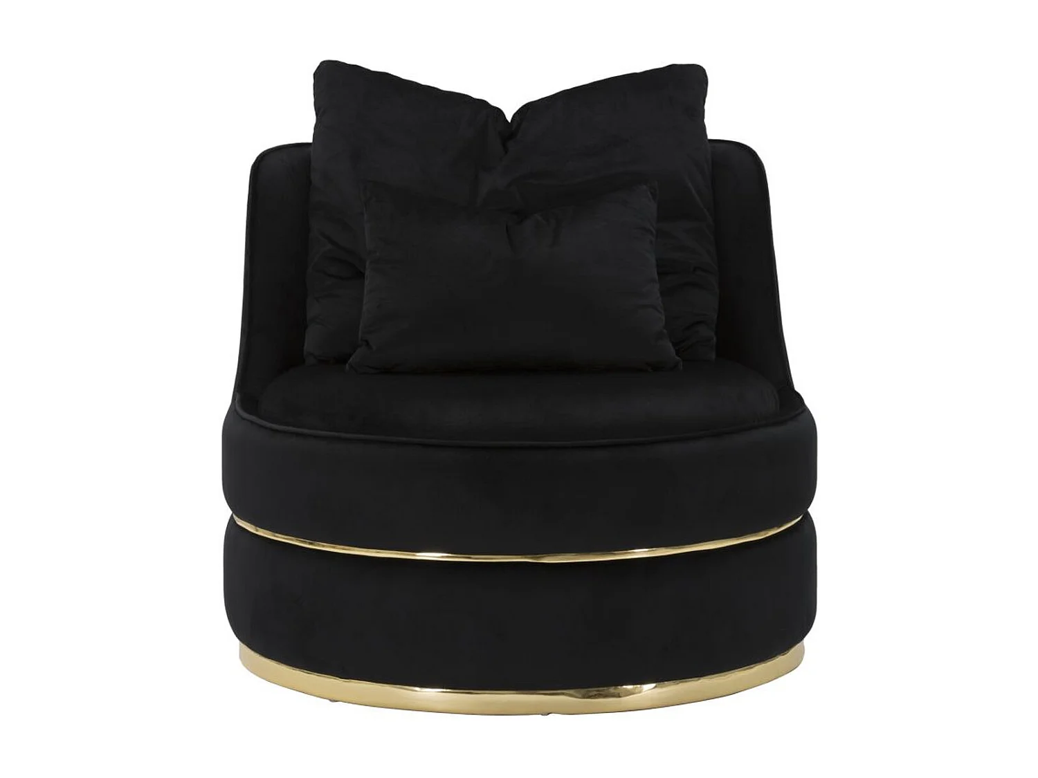 Fauteuil VKH309, Noir, 84x84x72 cm, Kendra Home