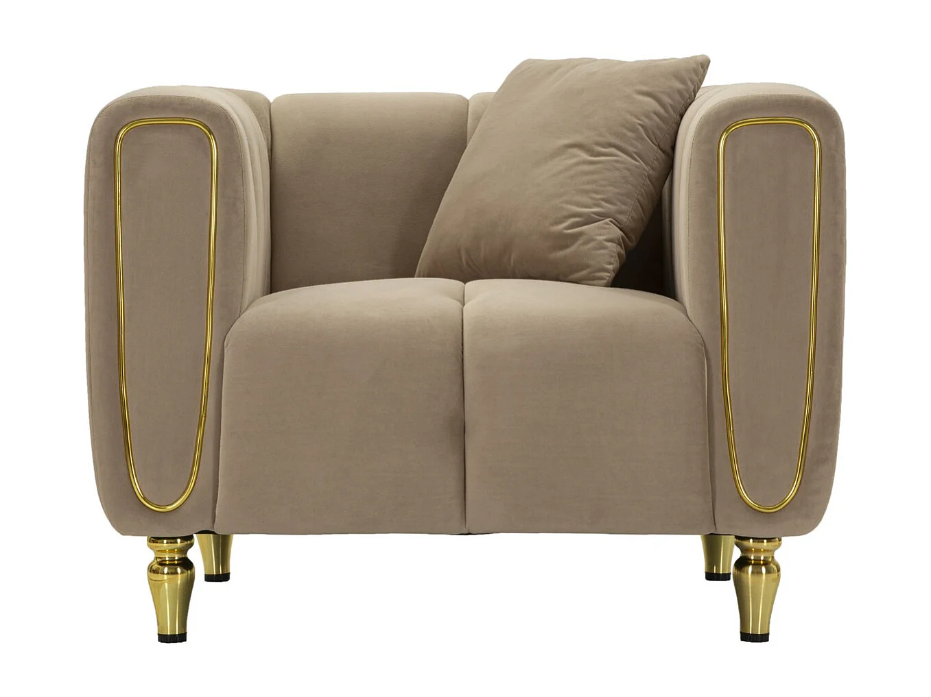 Fotel VKH323, Brązowy, 81x97x71 cm, Kendra Home