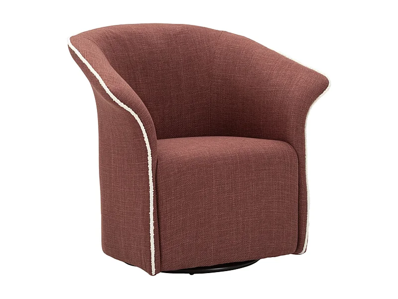 Sillón VKH713, Burdeos, 80x83,5x66 cm, Kendra Home