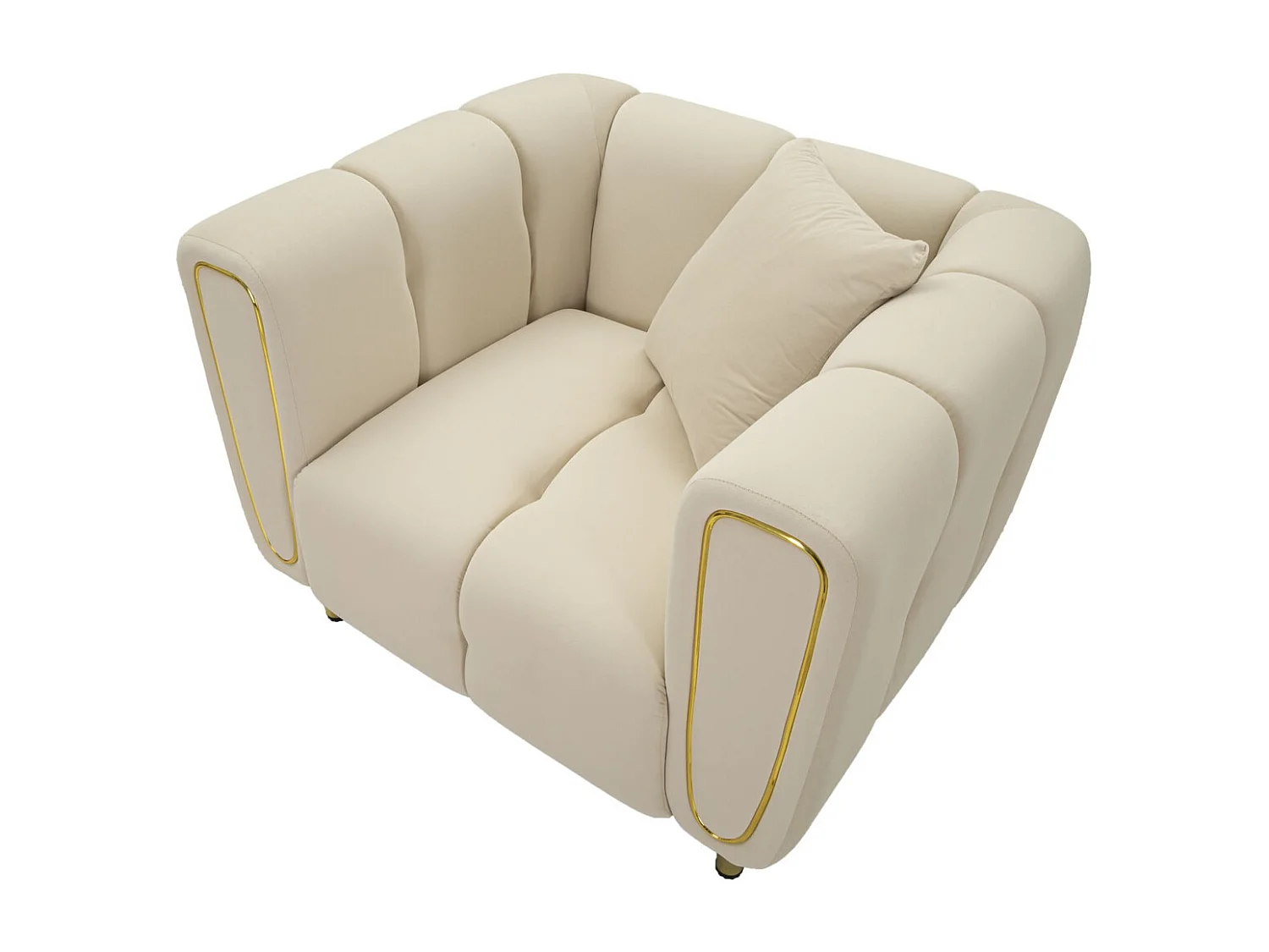 Fauteuil VKH322, Beige, 81x97x71 cm, Kendra Home