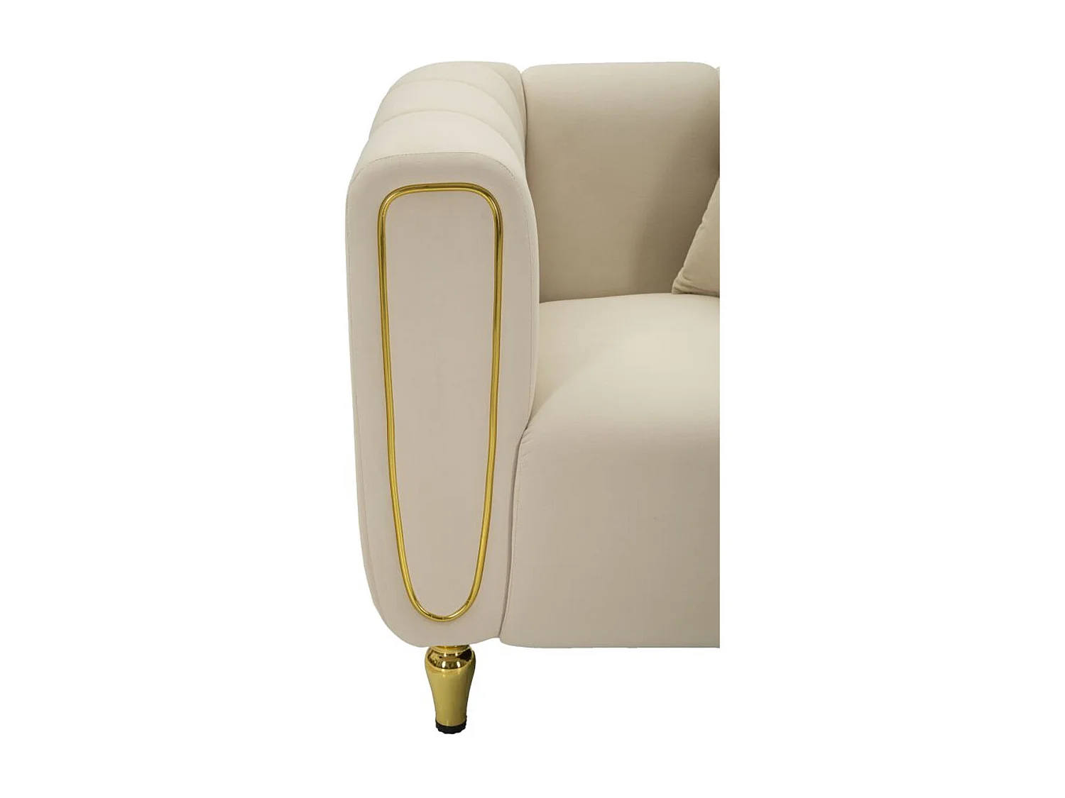 Fauteuil VKH322, Beige, 81x97x71 cm, Kendra Home