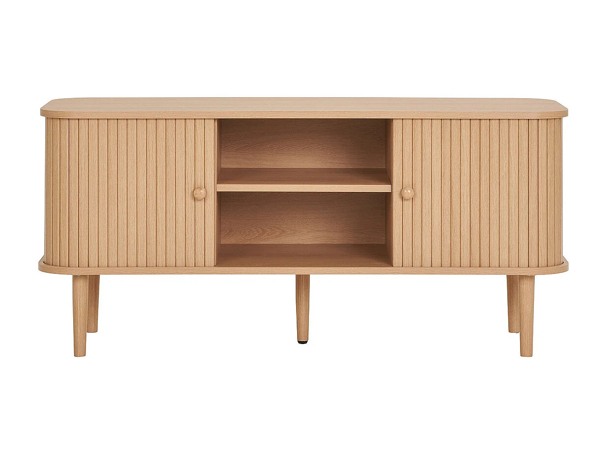 TV-Ständer Nikko, Braun, 113x40x51,5 cm, Kendra Home