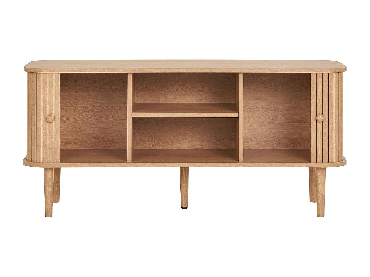 TV-Ständer Nikko, Braun, 113x40x51,5 cm, Kendra Home