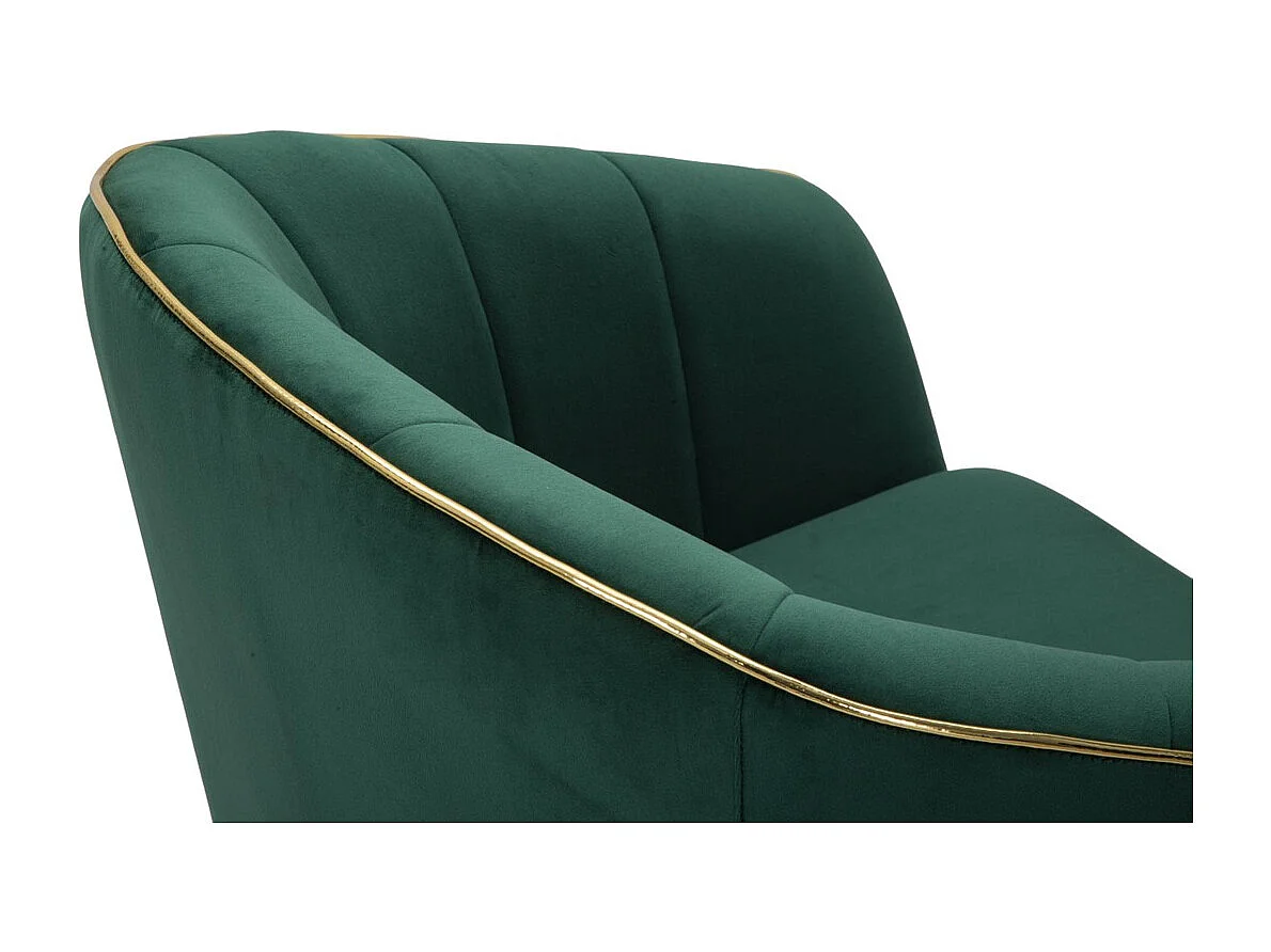 Fauteuil VKH319, Groen, 62x58x78 cm, Kendra Home