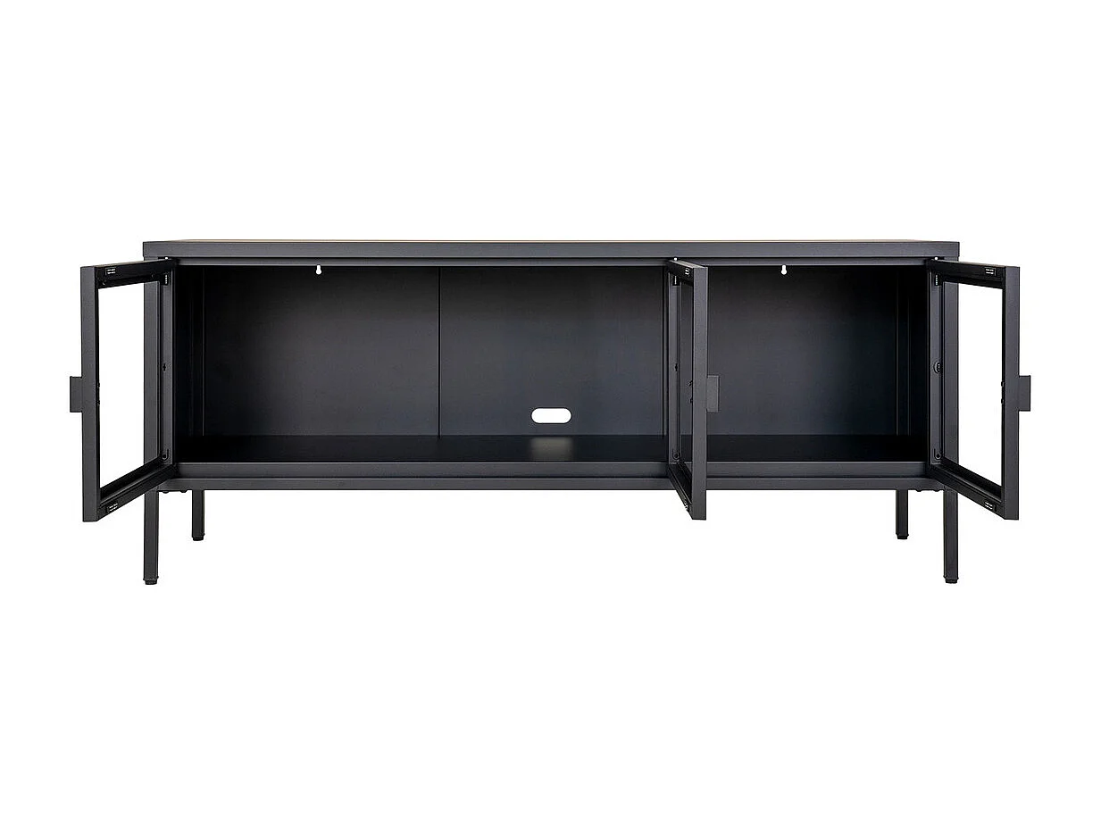 TV-Ständer Brisbane, Schwarz, 40x130x55 cm, Kendra Home