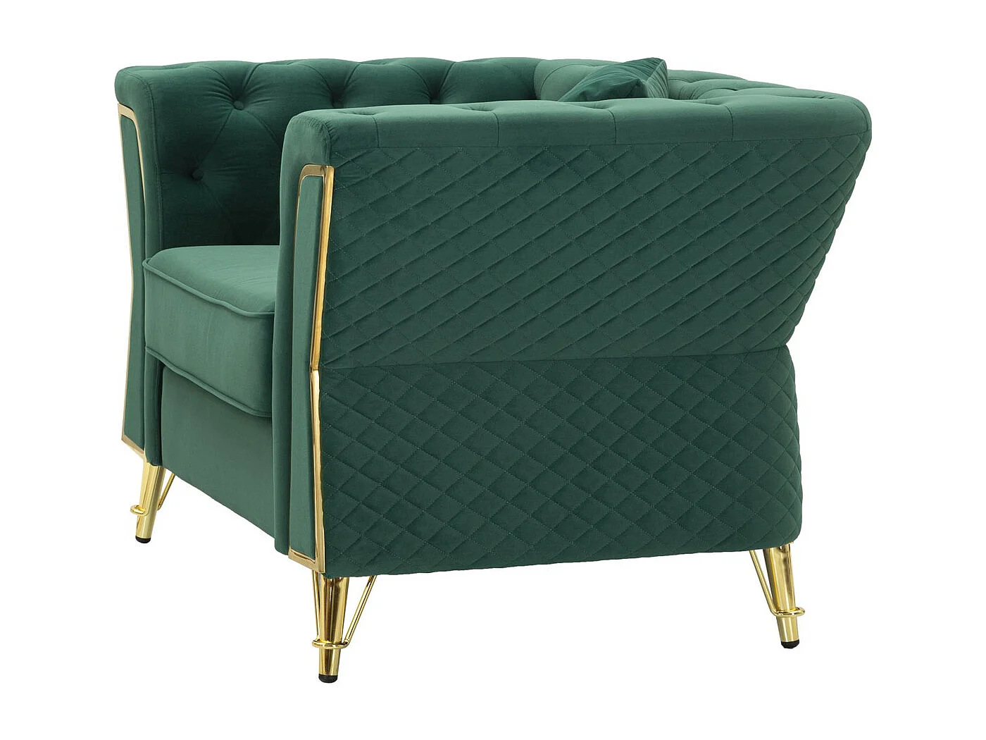Fauteuil VKH321, Groen, 104x83x76 cm, Kendra Home