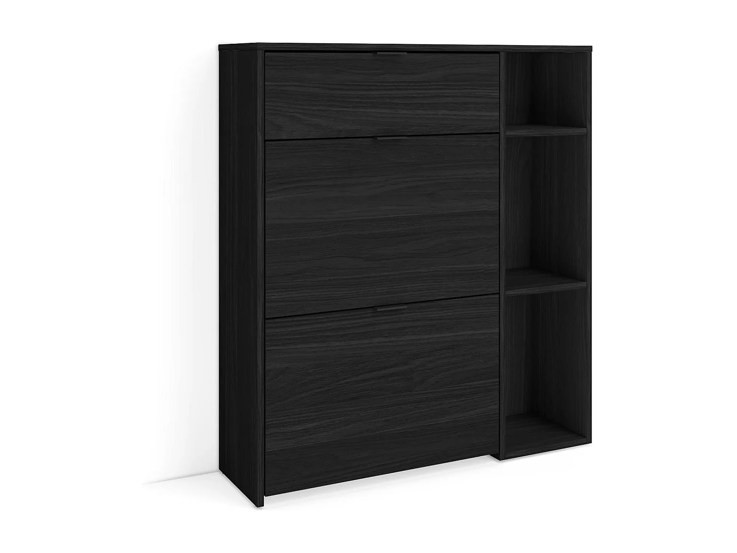 Schoenenkast, 90x102x27 cm, 10 paar schoenen, Schoenenrek, Zwart