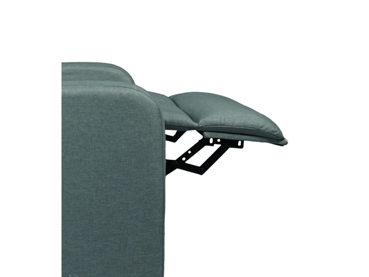 Sillón relax reclinable manual de 100-106x67x78 cm de tela en color verde agua Nexus