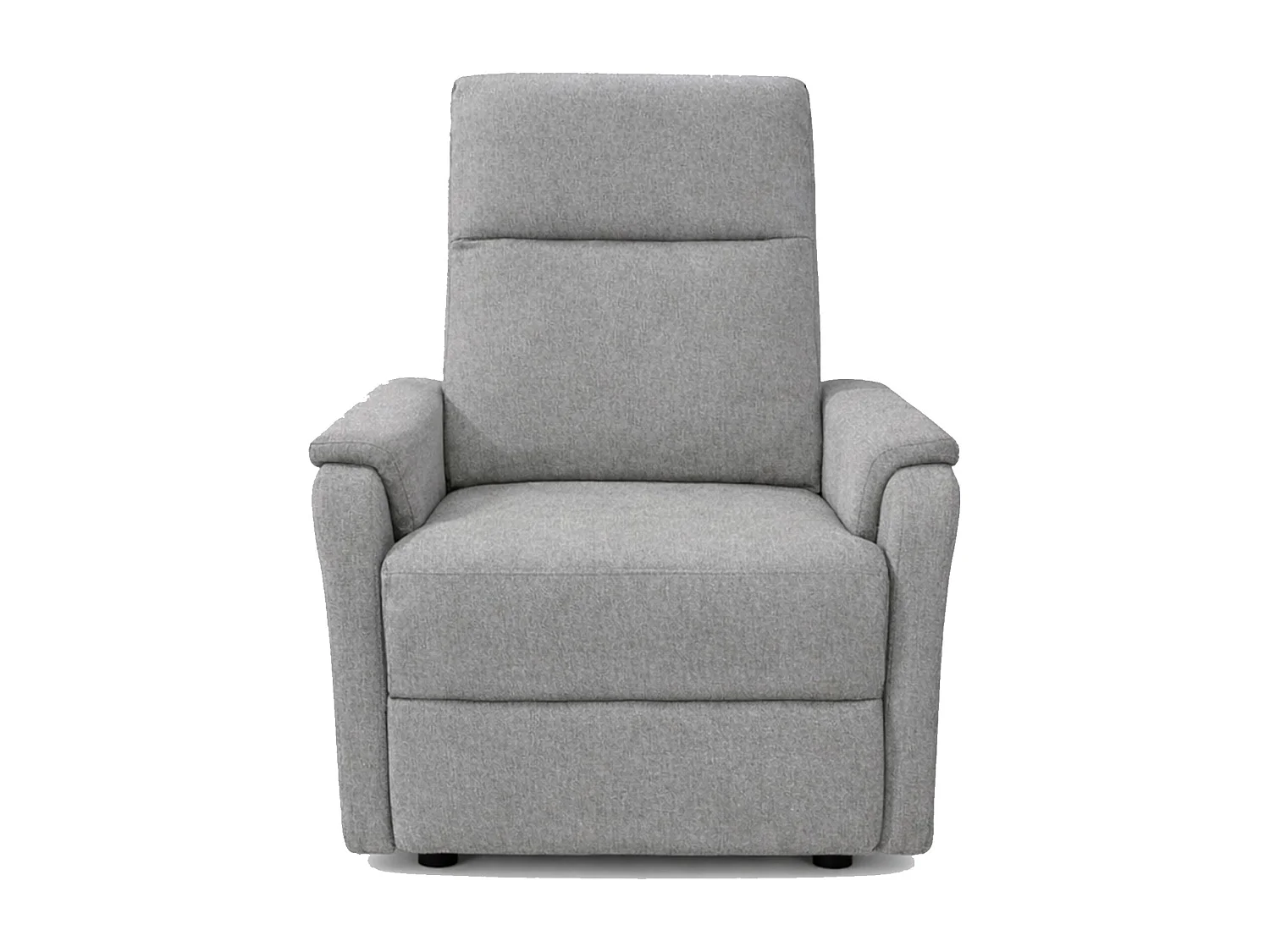 Sillón relax reclinable con sistema de palanca lateral de tela en color gris Roid