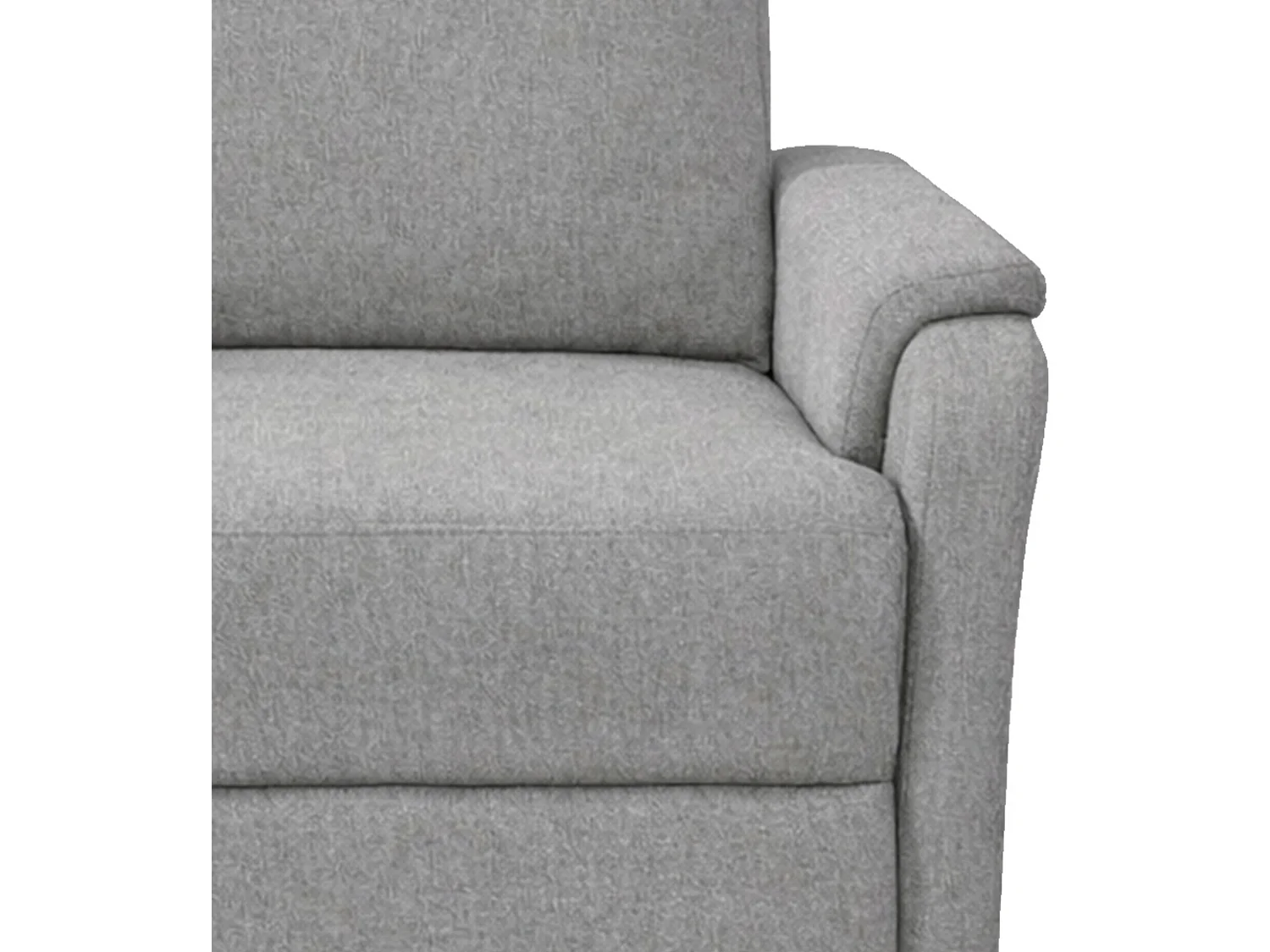 Sillón relax reclinable con sistema de palanca lateral de tela en color gris Roid