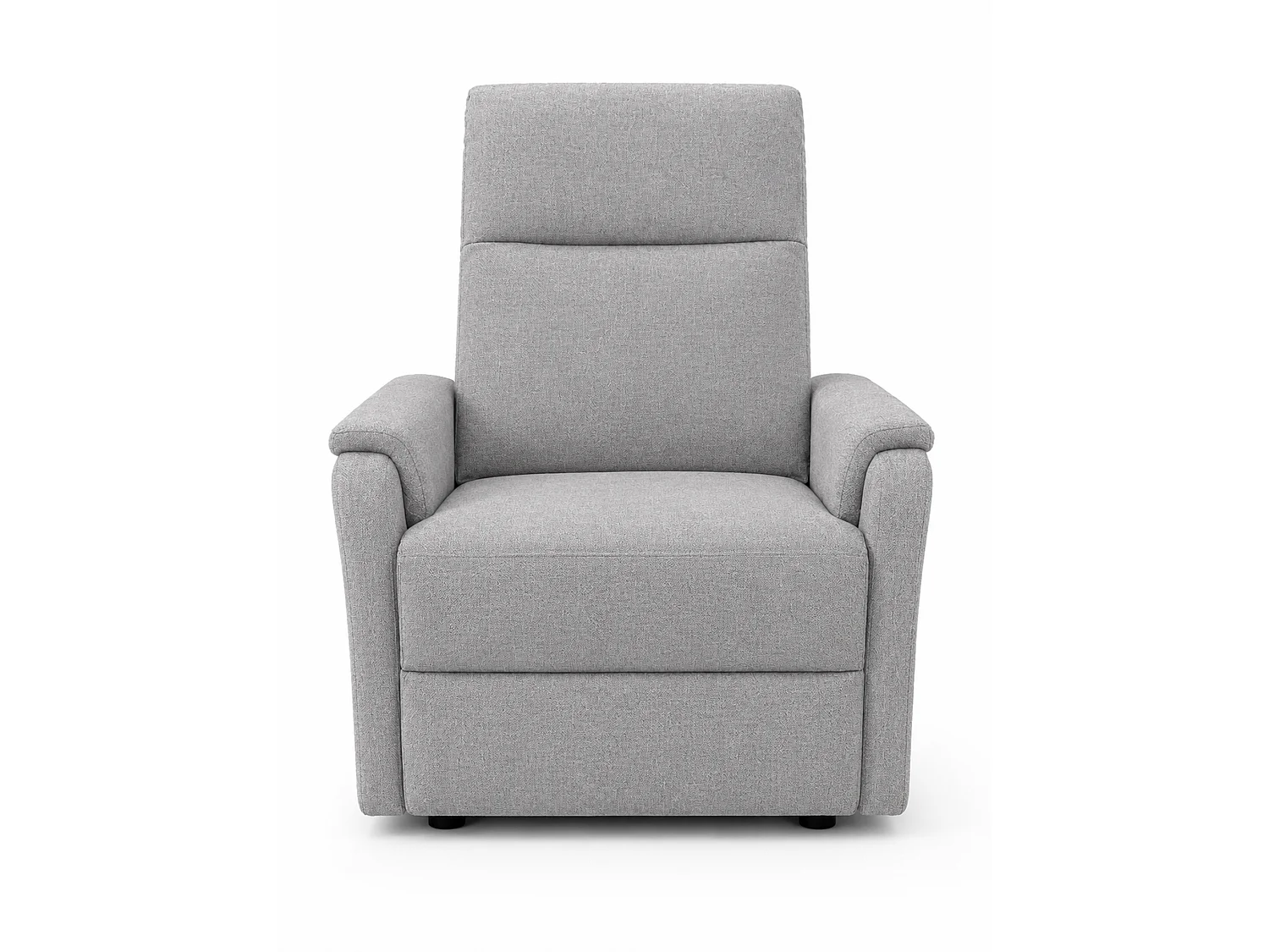 Sillón relax reclinable con sistema de palanca lateral de tela en color gris Roid