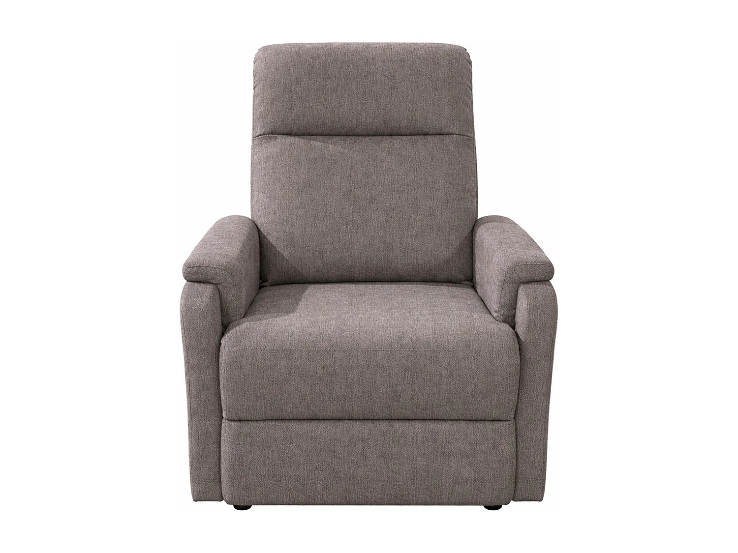 Sillón relax reclinable con sistema de palanca lateral de tela en color beige Roid