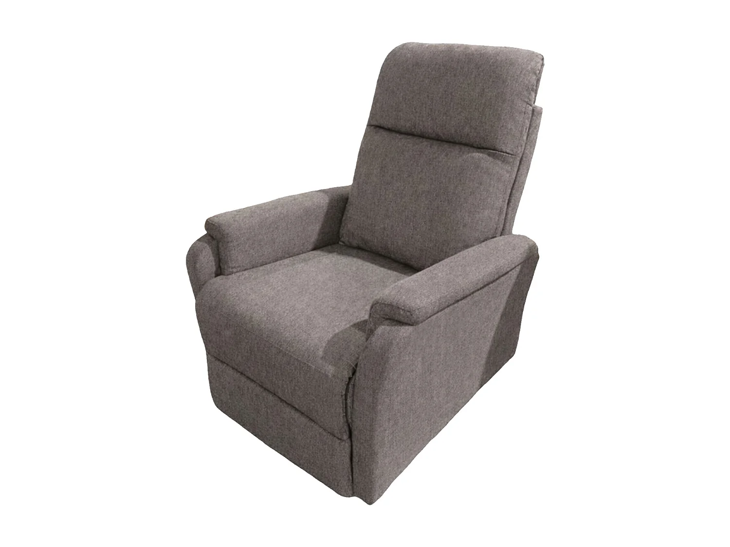 Sillón relax reclinable con sistema de palanca lateral de tela en color beige Roid