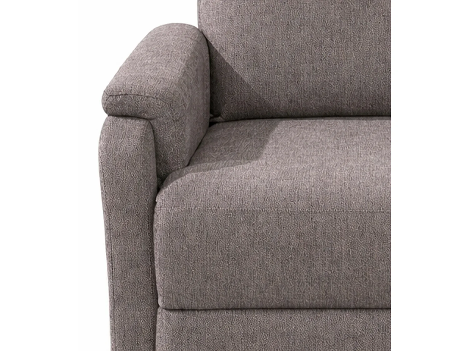 Sillón relax reclinable con sistema de palanca lateral de tela en color beige Roid