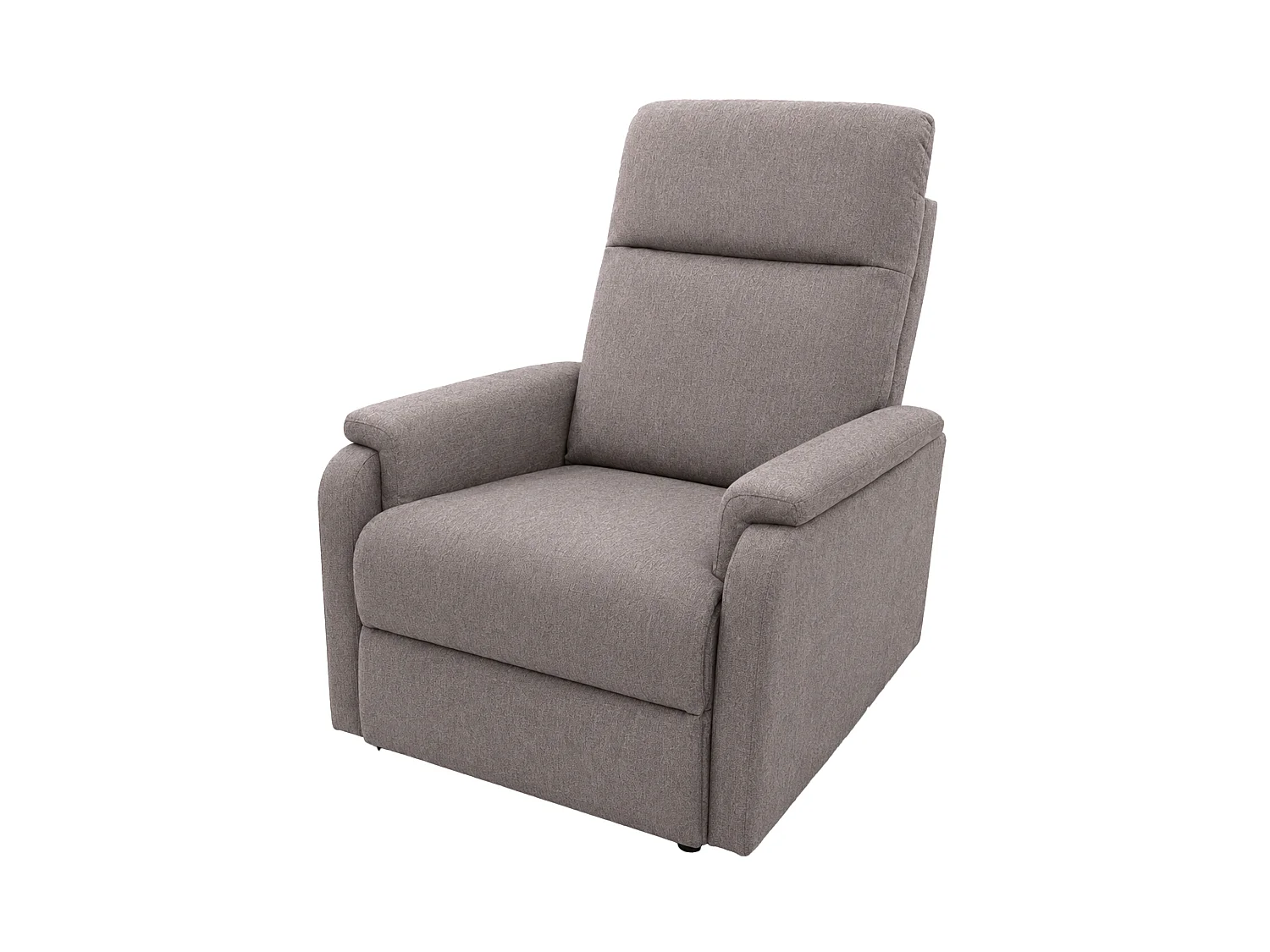 Sillón relax reclinable con sistema de palanca lateral de tela en color beige Roid
