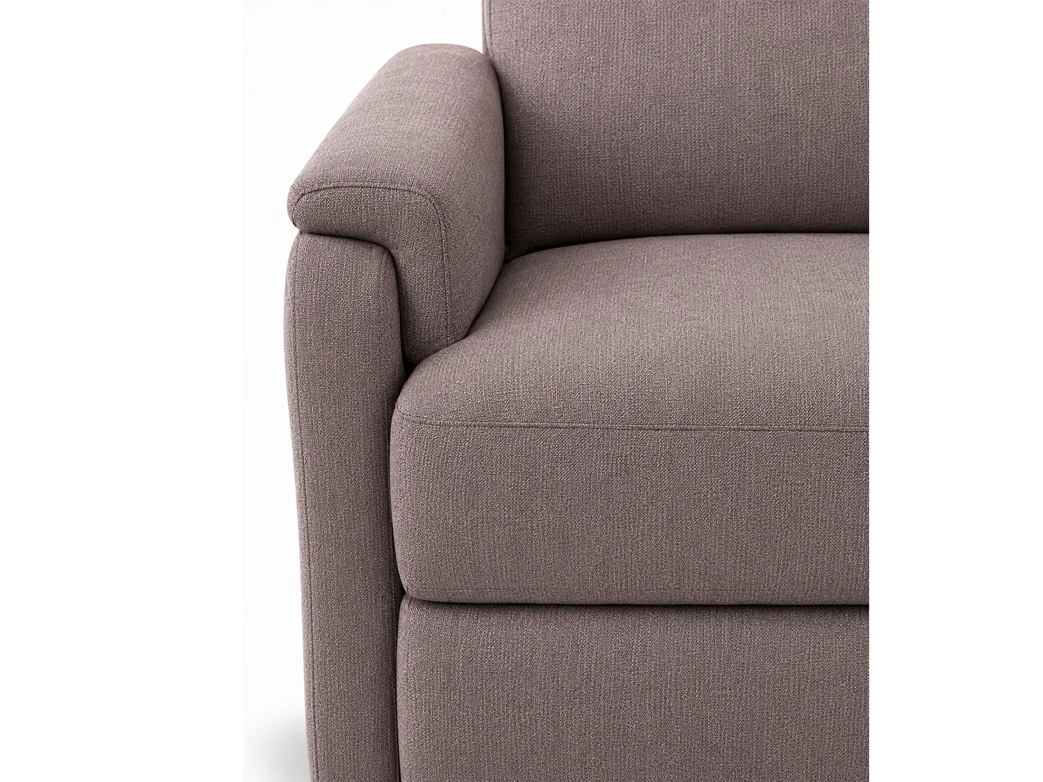 Sillón relax reclinable con sistema de palanca lateral de tela en color beige Roid