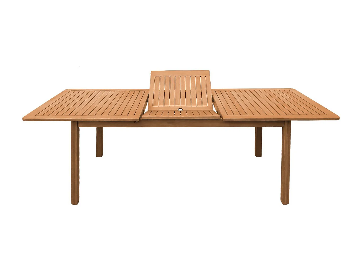 Table de jardin extensible bois d'eucalyptus 6-8 places 180/240cm naturel - Arbo