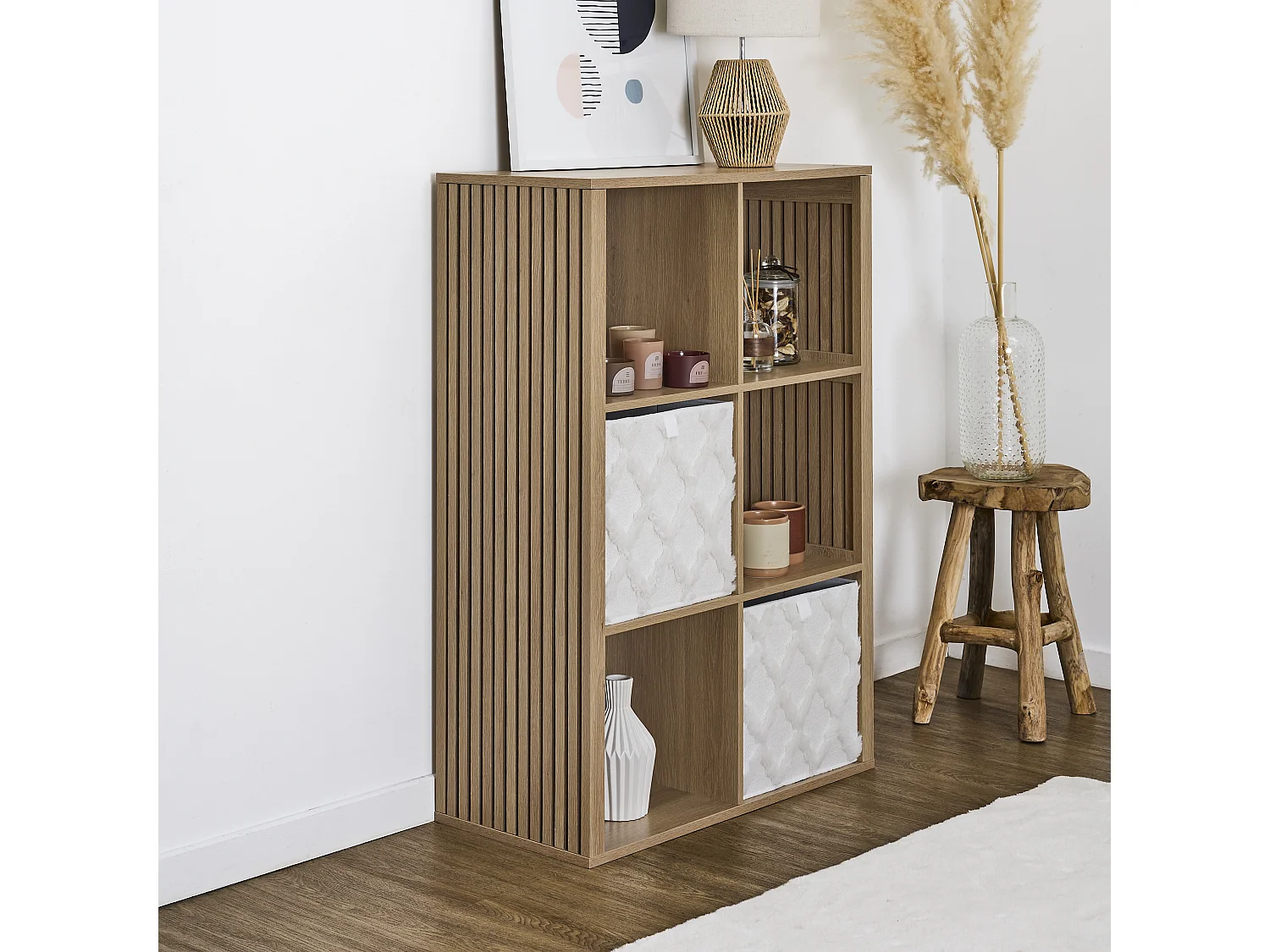 Rangement Modulable 6 Cases Klaus Marron