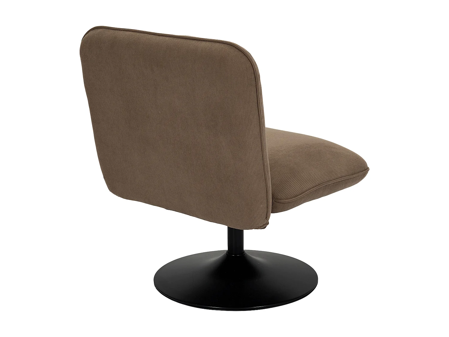 Fauteuil - HOME DECO FACTORY - Jules - Chic - Pivotant - Marron