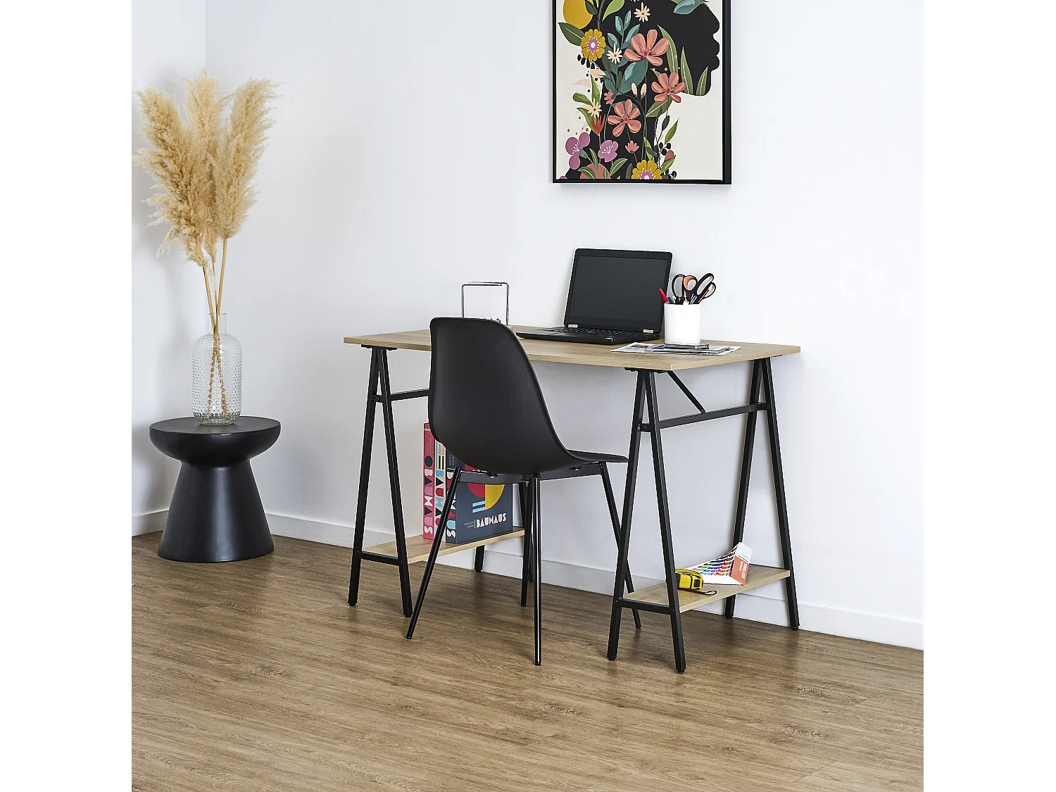 Bureau Architecte "Loka" 110cm Marron