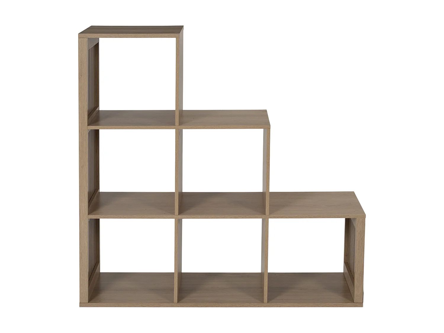 Rangement Modulable 6 Cases Escalier Klaus Marron