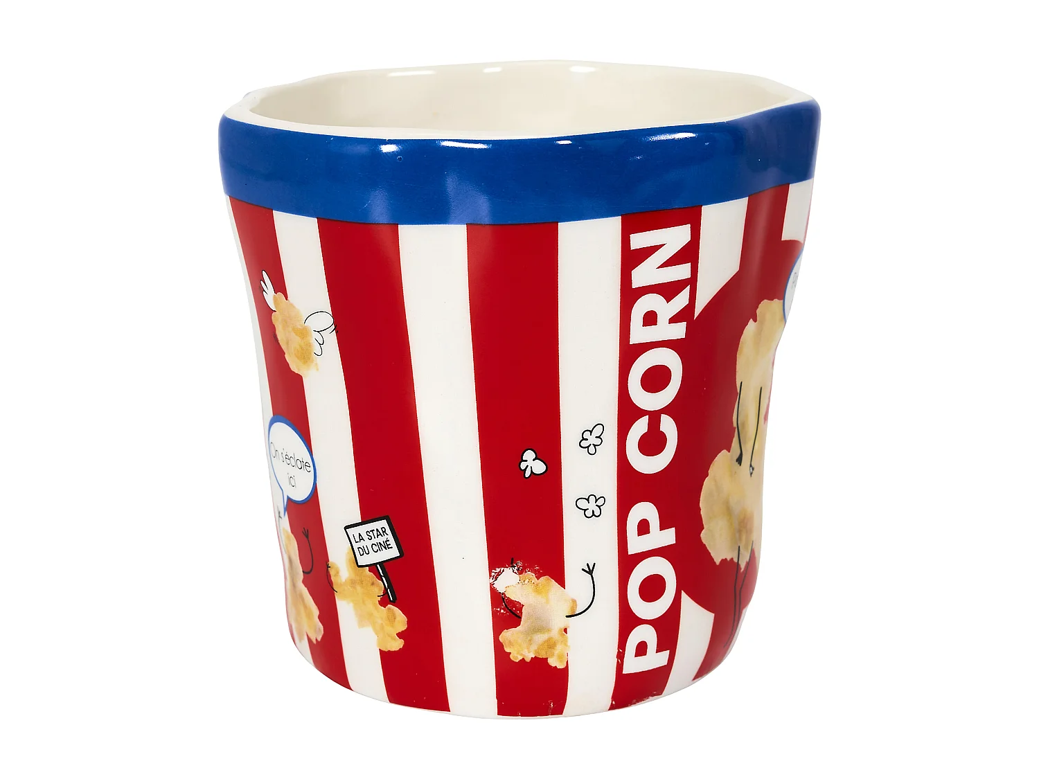 Paquet De Popcorn En Ceramique H14cm Multicolore