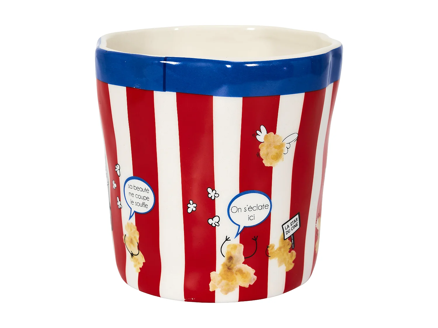 Paquet De Popcorn En Ceramique H14cm Multicolore