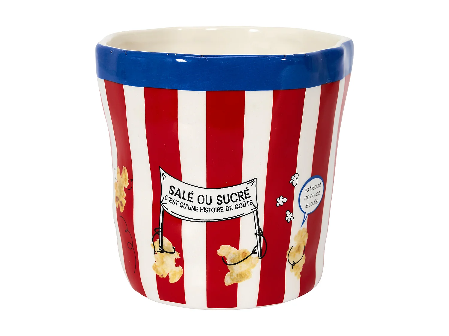 Paquet De Popcorn En Ceramique H14cm Multicolore