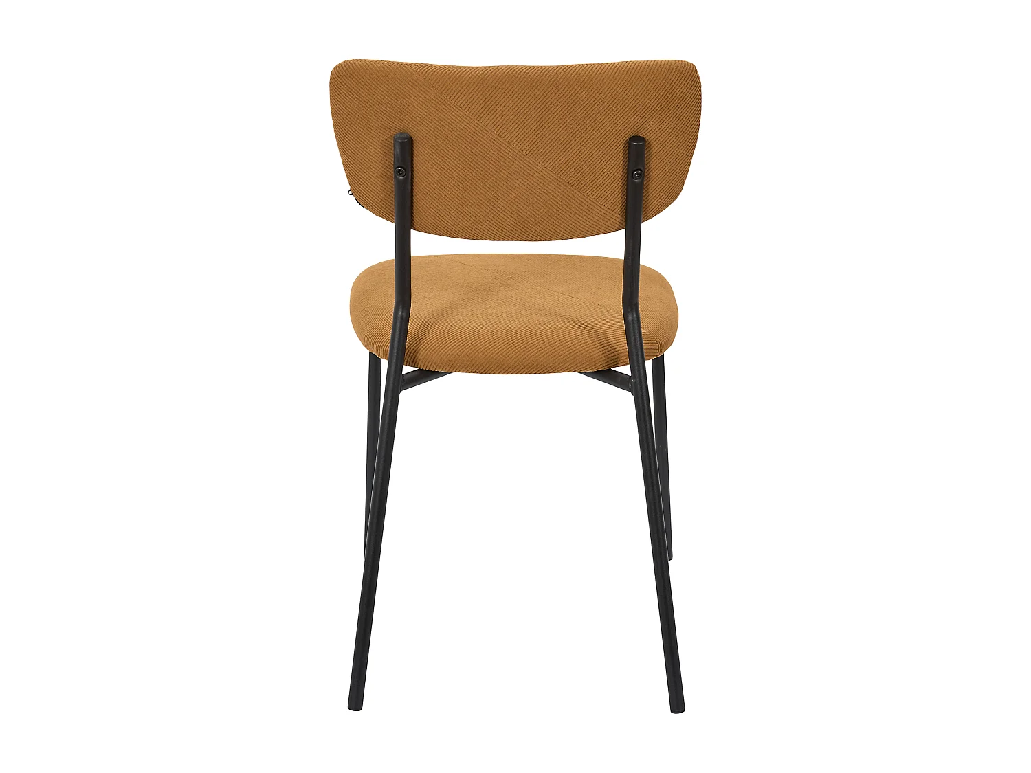 Lot de 4 Chaises - HOME DECO FACTORY - Jules - Côtelees - Jaunes