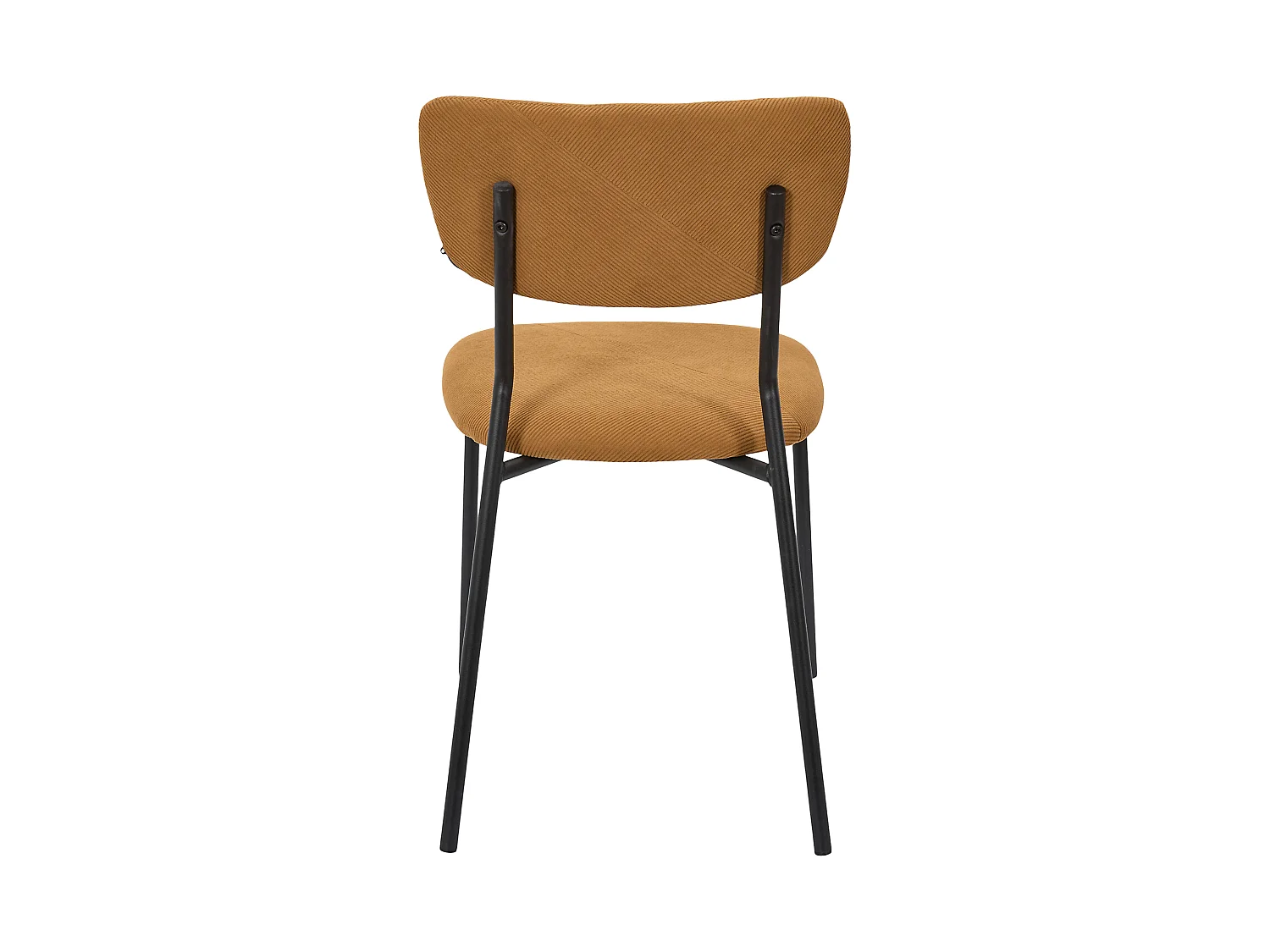 Lot de 4 Chaises - HOME DECO FACTORY - Jules - Côtelees - Jaunes