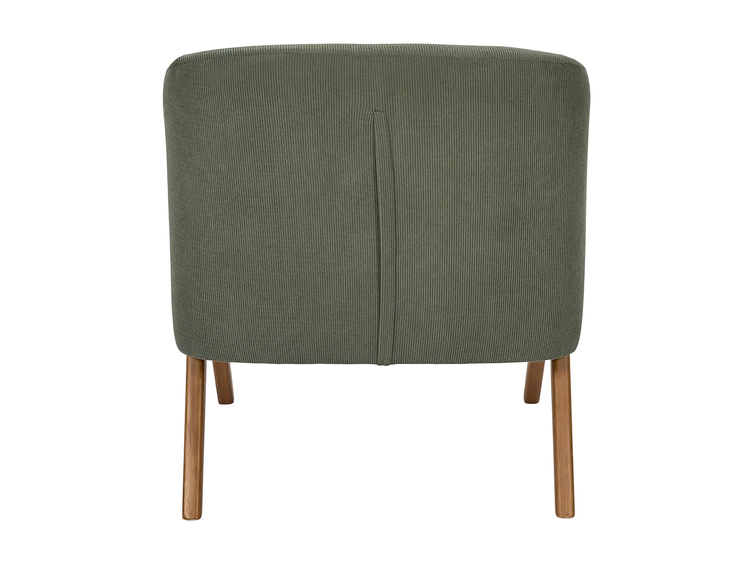 Fauteuil - HOME DECO FACTORY - Jules - Rétro Chic - Côtelé - Vert