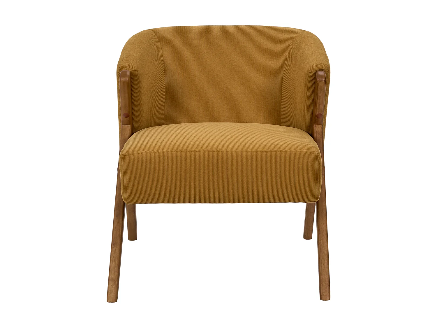 Fauteuil - HOME DECO FACTORY - Jules - Design Rétro Chic - Jaune