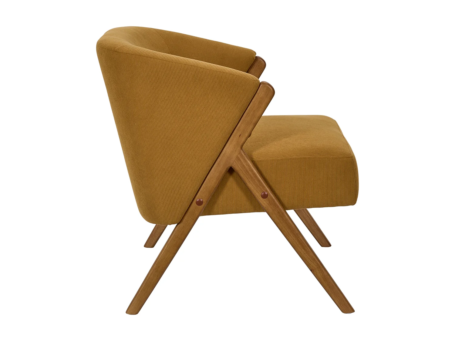 Fauteuil - HOME DECO FACTORY - Jules - Design Rétro Chic - Jaune