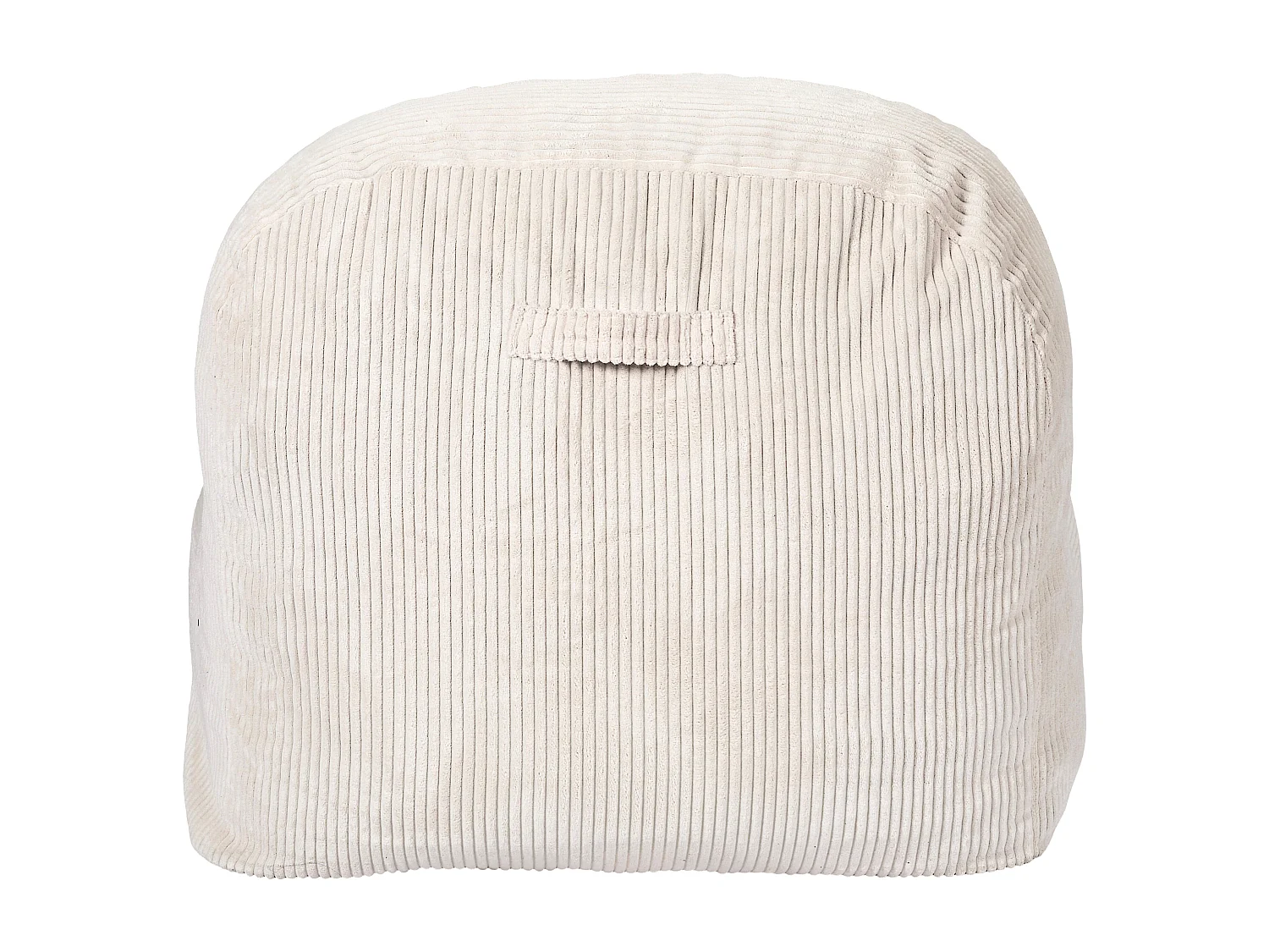 Fauteuil - HOME DECO FACTORY - Scott - Compact - Côtelé - Beige