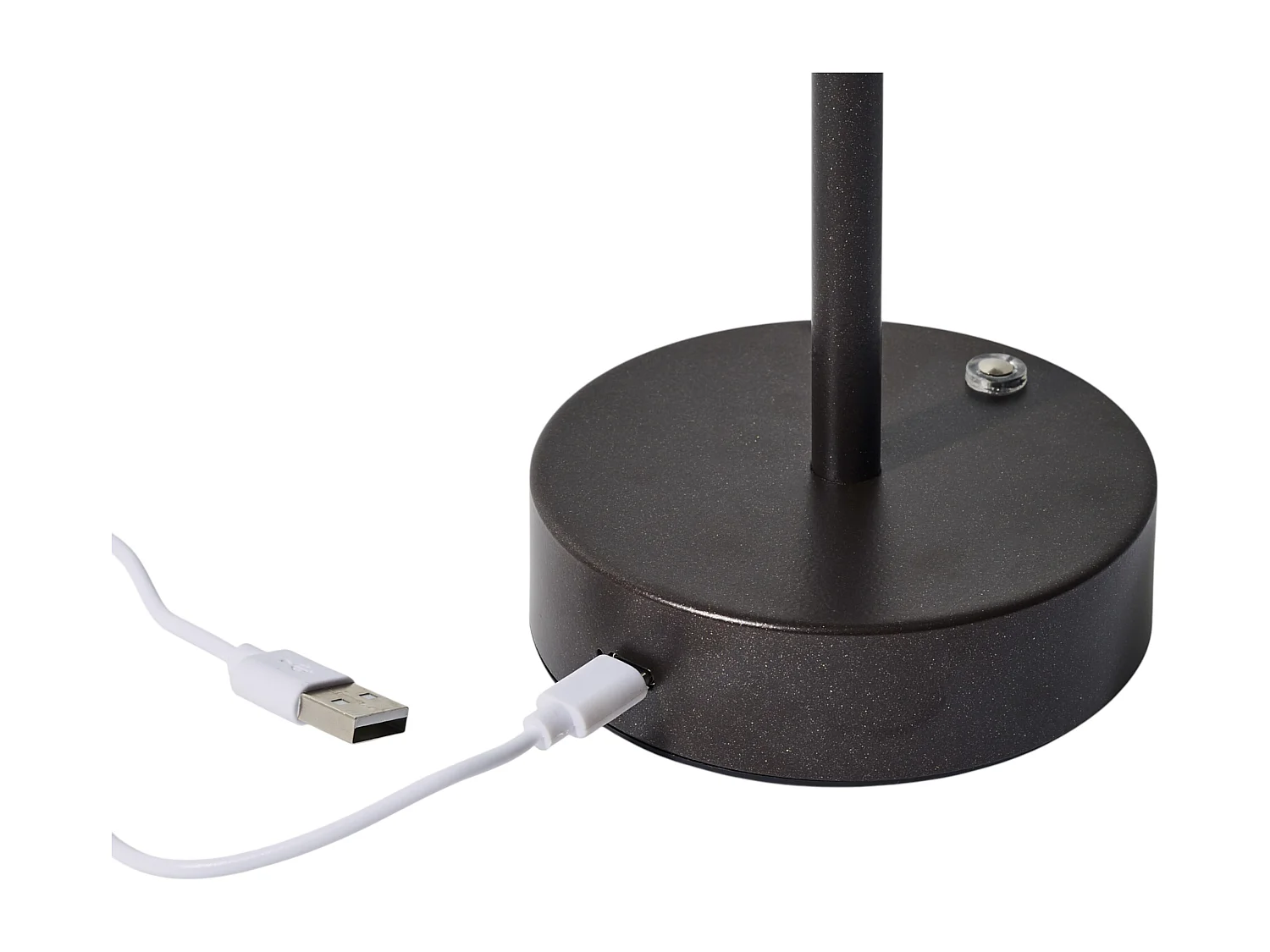 Lampe - HOME DECO FACTORY - Tactile - Rechargeable - Marron