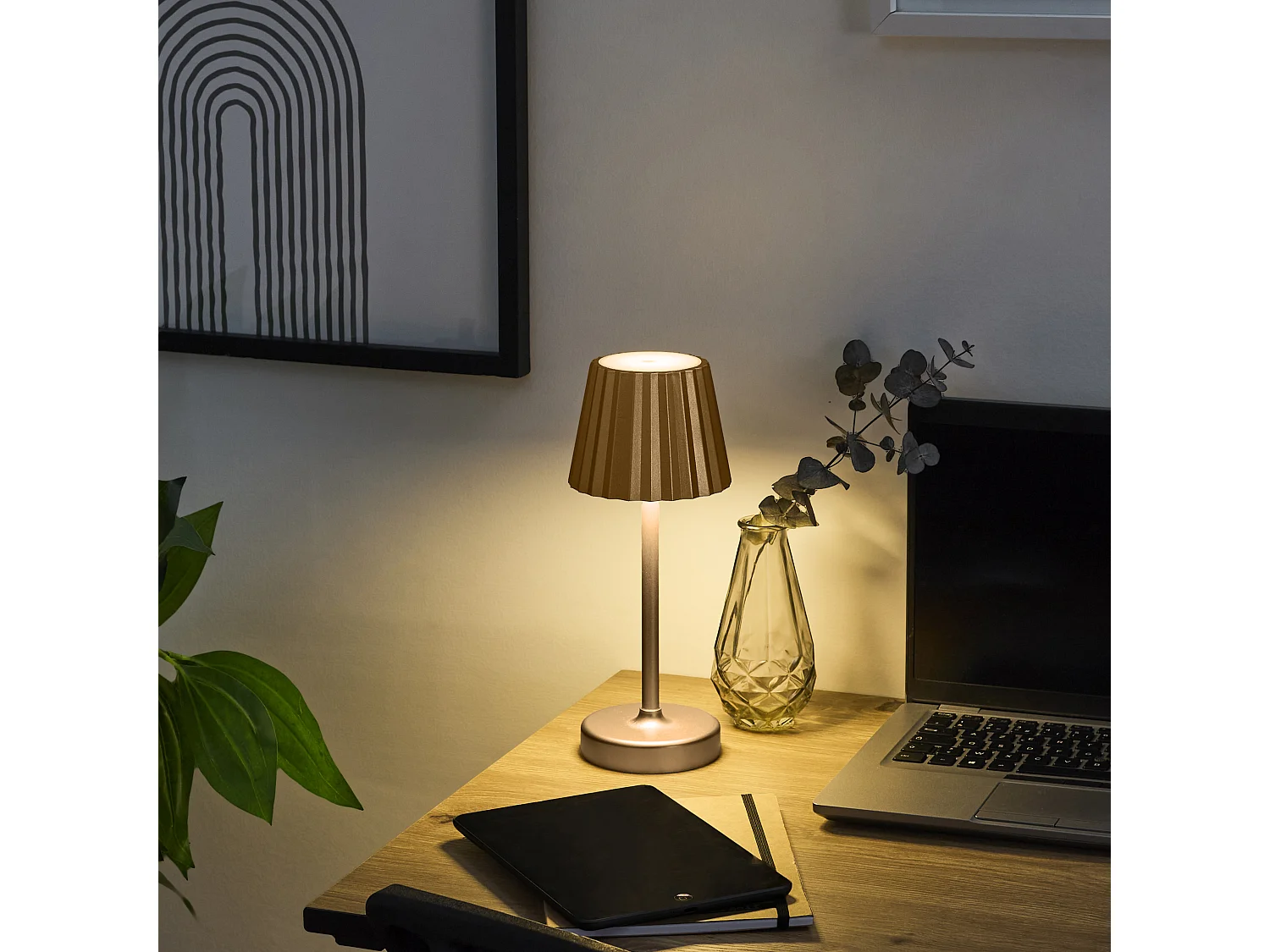 Lampe De Table 26cm Or