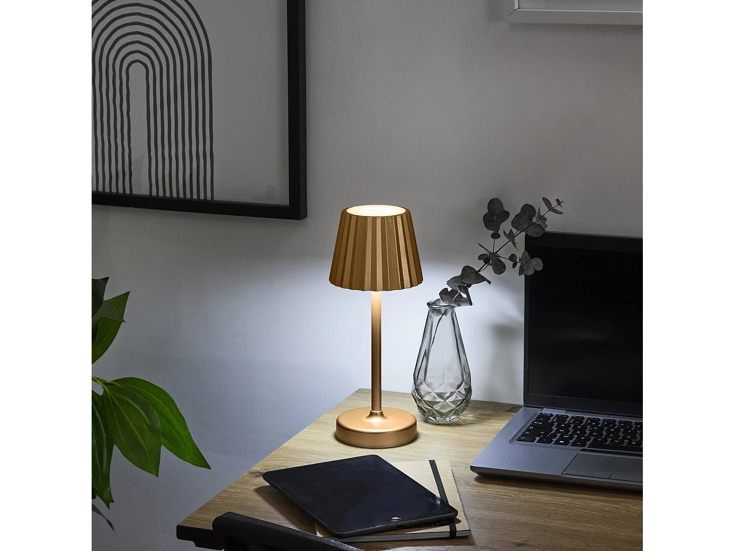 Lampe de Table - HOME DECO FACTORY - Tactile - Moderne - Or