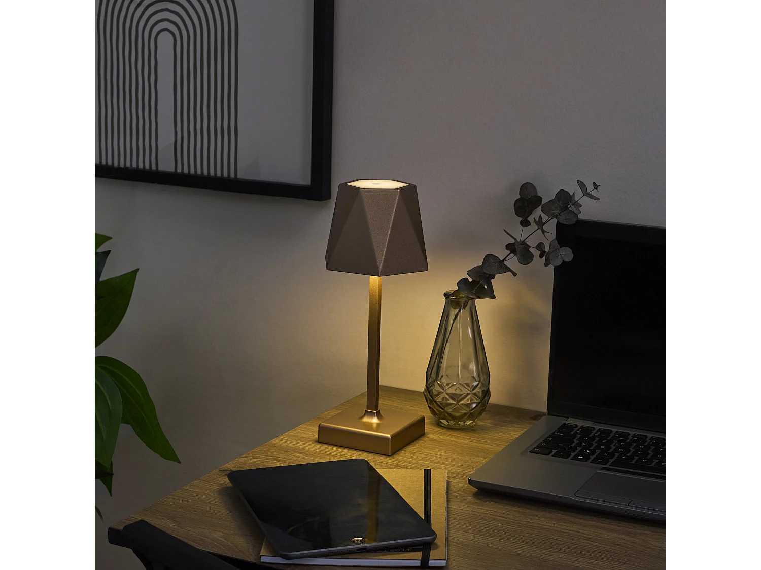 Lampe de Table - HOME DECO FACTORY - Tactile - Moderne - Or