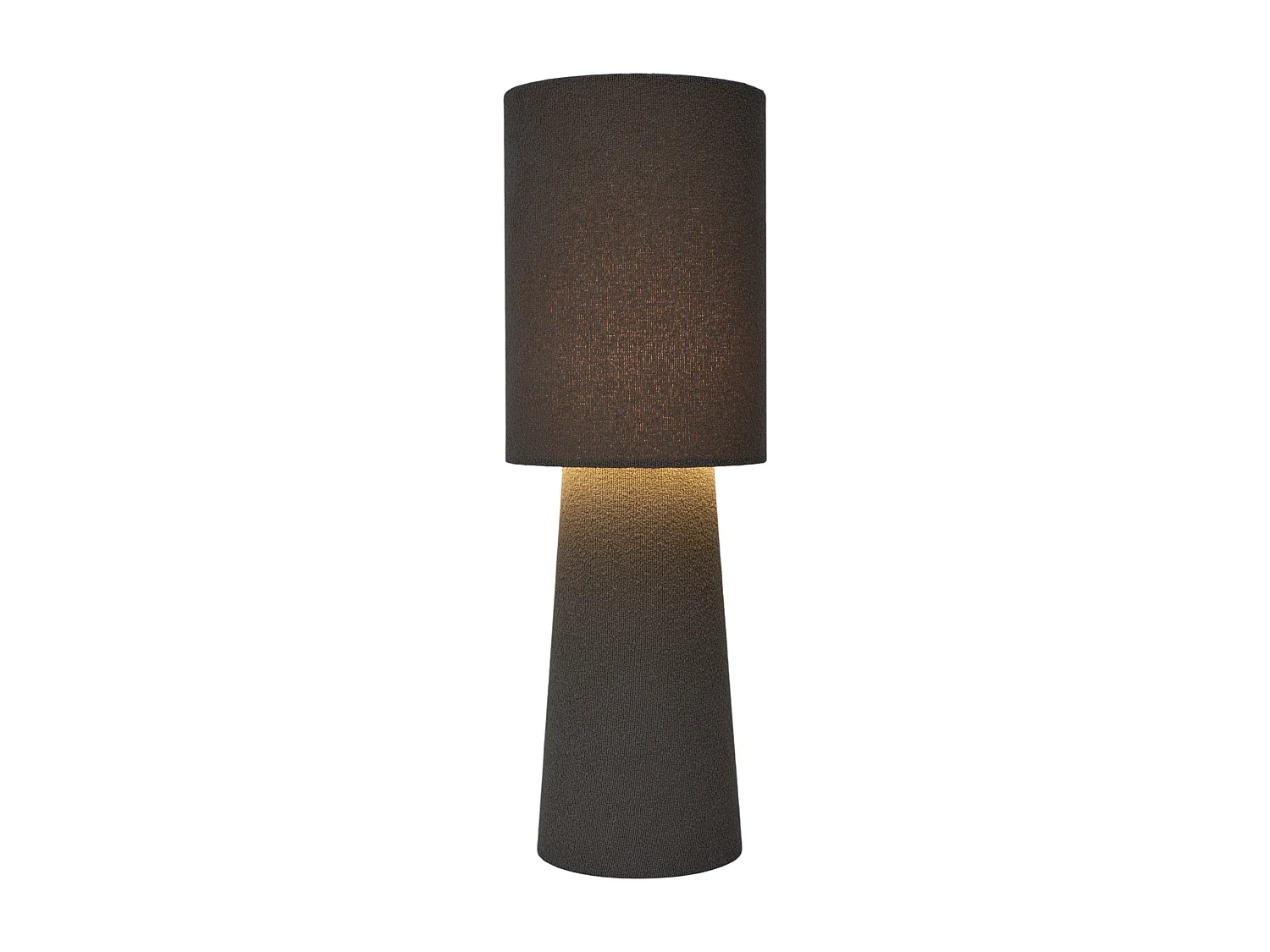 Lampe - HOME DECO FACTORY - Velours - Taupe - Gris