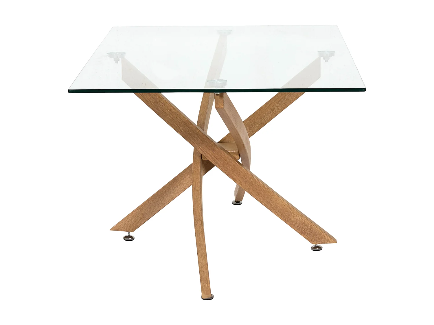 Table Basse En Verre Heritage 100x60cm Marron